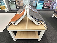 Tafel met stalen displays voor vloerbedekking (12x) - afbeelding 2 van  3
