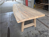 Tafel oud iepenhout 340x100cm