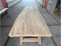 Tafel oud iepenhout 340x100cm - afbeelding 3 van  3