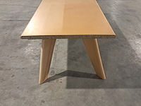 Tafel van karton, 260x100 cm, bruin, 2025 - afbeelding 2 van  5