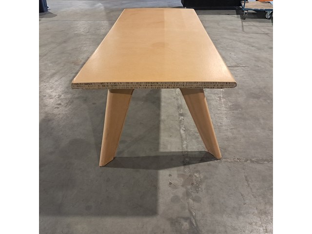 Tafel van karton, 260x100 cm, bruin, 2025 - afbeelding 3 van  5