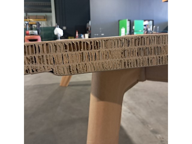 Tafel van karton, 260x100 cm, bruin, 2025 - afbeelding 4 van  5
