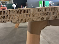 Tafel van karton, 260x100 cm, bruin, 2025 - afbeelding 4 van  5