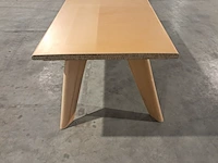 Tafel van karton, 260x100 cm, bruin, 2025 - afbeelding 2 van  5