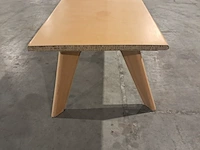 Tafel van karton, 260x100 cm, bruin, 2025 - afbeelding 3 van  5