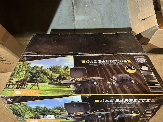 Tafelbarbecue op gas 102x40x50 cm, absolu chic - afbeelding 3 van  3