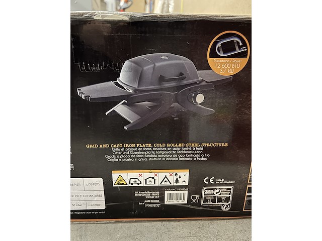 Tafelbarbecue op gas 102x40x50 cm - afbeelding 4 van  4