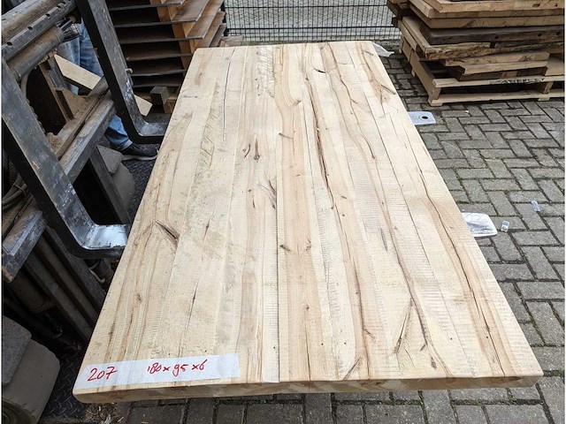 Tafelbladen oud iep (5 stuks) - afbeelding 5 van  10