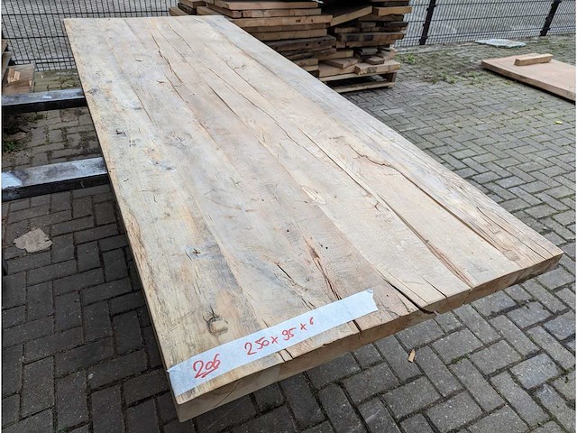 Tafelbladen oud iep (5 stuks) - afbeelding 8 van  10