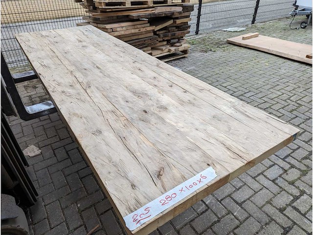 Tafelbladen oud iep (5 stuks) - afbeelding 10 van  10