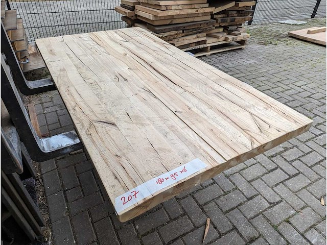 Tafelbladen oud iepenhout (5 stuks) - afbeelding 6 van  10