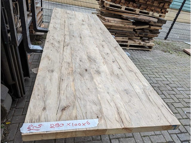 Tafelbladen oud iepenhout (5 stuks) - afbeelding 9 van  10