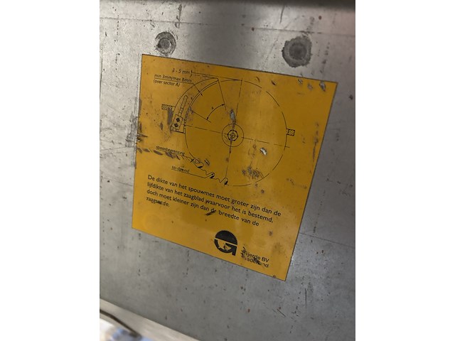 Tafelcirkelzaag gjerde, alva, bouwjaar 2000 - afbeelding 6 van  8