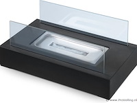 Tafelhaard - binnen/buiten - open haard - decoratievuur - rvs - inclusief vlamdover - afbeelding 4 van  15