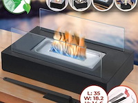 Tafelhaard - binnen/buiten - open haard - decoratievuur - rvs - inclusief vlamdover - afbeelding 14 van  15