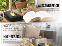 Tafelhaard - binnen/buiten - open haard - decoratievuur - rvs - inclusief vlamdover - afbeelding 13 van  15