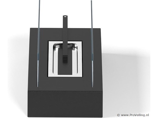 Tafelhaard - binnen/buiten - open haard - decoratievuur - rvs - inclusief vlamdover - afbeelding 15 van  15