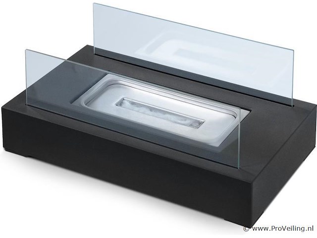 Tafelhaard - binnen/buiten - open haard - decoratievuur - rvs - inclusief vlamdover - afbeelding 4 van  15