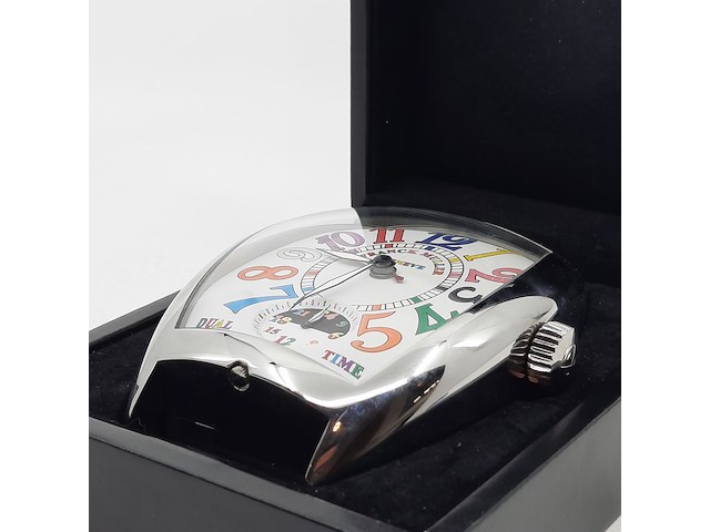 Tafelklok, franck muller, dual time 01940 - afbeelding 16 van  22