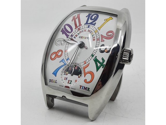 Tafelklok, franck muller, dual time 01940 - afbeelding 20 van  22