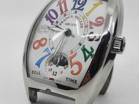 Tafelklok, franck muller, dual time 01940 - afbeelding 20 van  22
