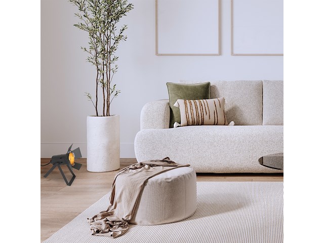 Tafellamp carree mexlite, 3380zw, zwart smoke, nieuw in doos - afbeelding 3 van  7