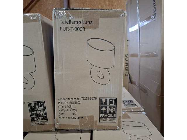 Tafellamp, furniqs, luna - afbeelding 3 van  3