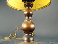 Tafellamp op houten voet - afbeelding 3 van  5