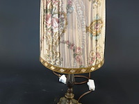 Tafellamp op klassieke messing lampvoet - afbeelding 1 van  5