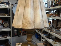 Tafellamp op zware bronzen/messing voet - afbeelding 4 van  5