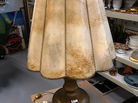 Tafellamp op zware bronzen/messing voet - afbeelding 5 van  5