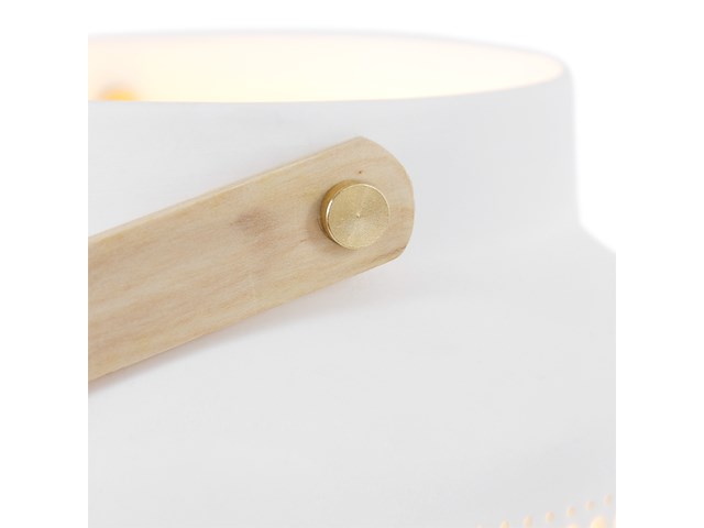 Tafellamp porcelain, anne light, 3058w, wit, licht bruin, 2025, nieuw in doos - afbeelding 4 van  7