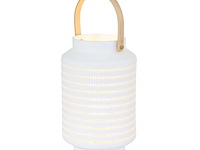 Tafellamp porcelain anne light, 3058w, wit, licht bruin, bouwjaar 2025, nieuw in doos - afbeelding 1 van  7