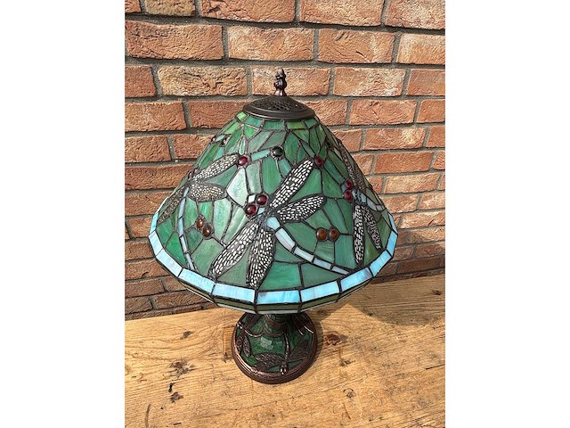 Tafellamp tiffany stijl - afbeelding 2 van  2