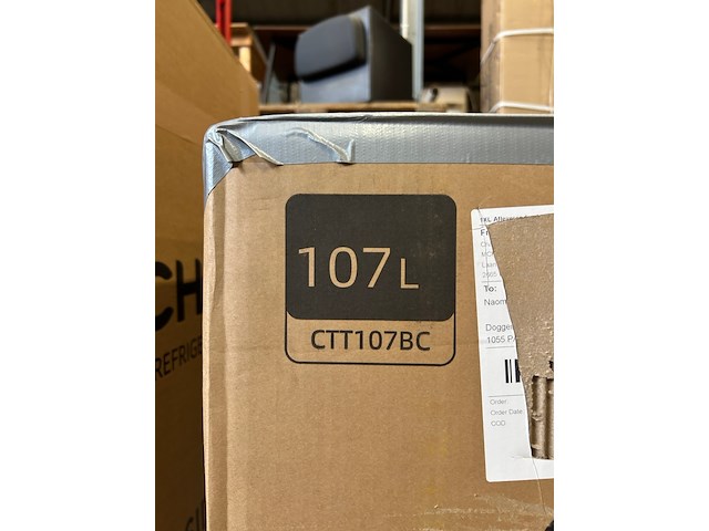 Tafelmodel koelkast 107 liter, chiq, ctt107bc - afbeelding 3 van  3