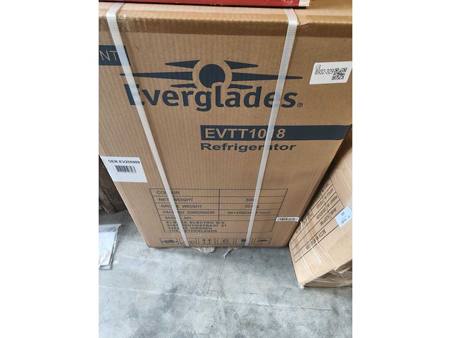 Tafelmodel koelkast met vriesvak everglades, evtt1018, wit - afbeelding 2 van  2