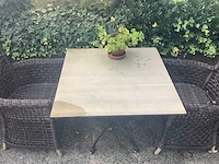 Tafels met 2 stoelen - terrace sets (11x) - afbeelding 3 van  3