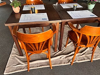 Tafels met 4 leunstoelen, bruin - afbeelding 4 van  6