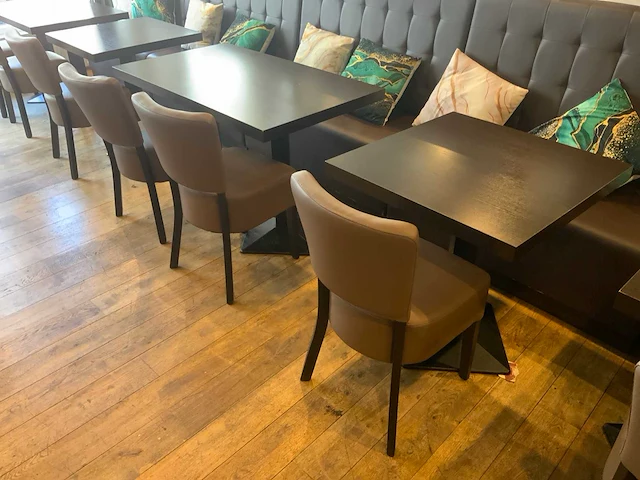 Tafels/stoelen/banken restaurantinrichting - afbeelding 3 van  5