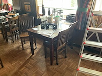 Tafel+stoelen (8x) - afbeelding 2 van  12