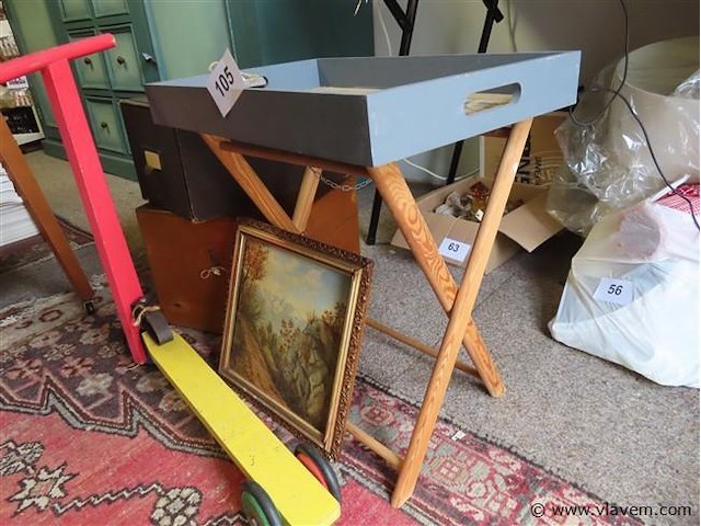 Tafeltje, step, kistje enz…. - afbeelding 3 van  3