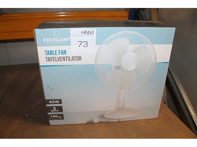 Tafelventilator excellent electrics. - afbeelding 1 van  1