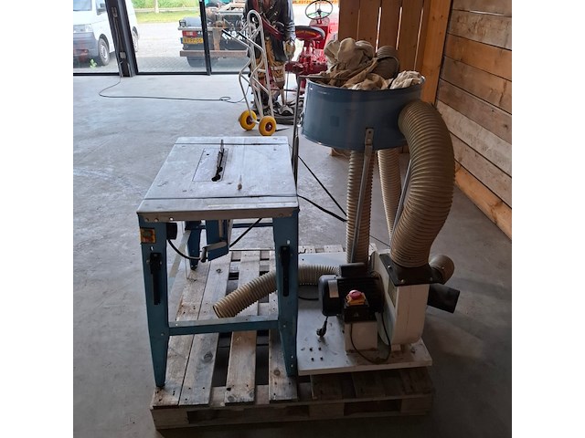 Tafelzaagmachine met seperate zaagselafzuigmachine , güde / hbm - afbeelding 8 van  12