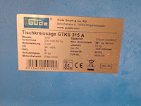 Tafelzaagmachine met seperate zaagselafzuigmachine , güde / hbm - afbeelding 12 van  12