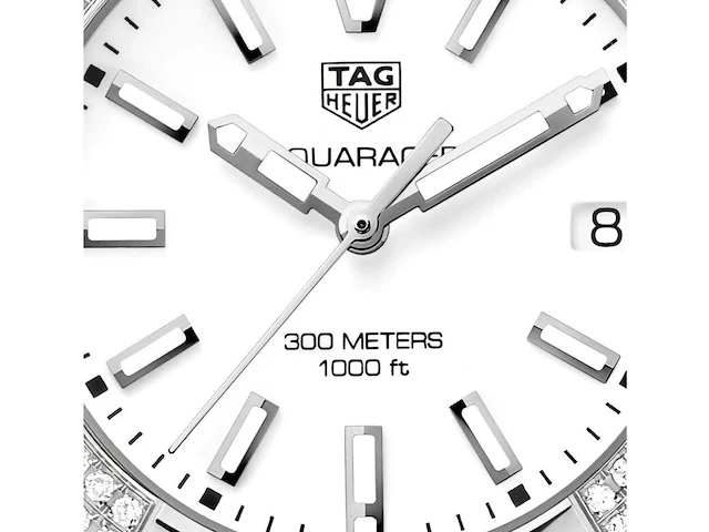 Tag heuer aquaracer ceramic duikhorloge met diamanten lunette - afbeelding 4 van  8