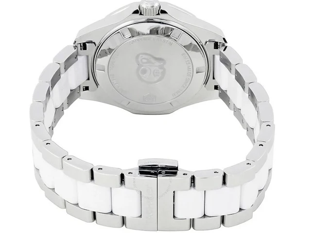 Tag heuer aquaracer ceramic duikhorloge met diamanten lunette - afbeelding 7 van  8
