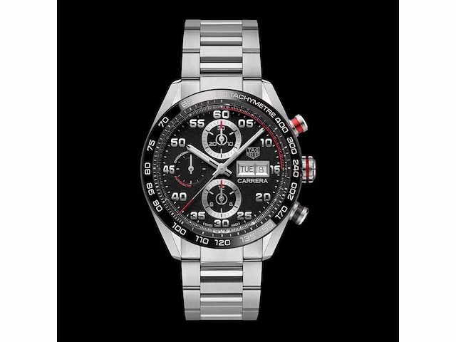 Tag heuer carrera chronograph cbn2a1aa.ba0643 | black dial | unworn | 2026 - afbeelding 1 van  1