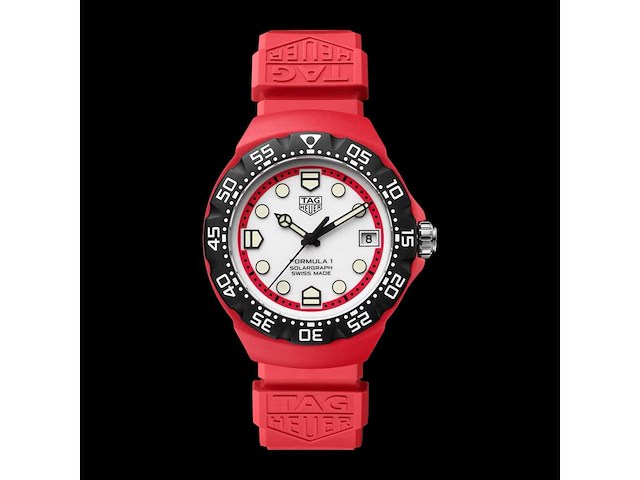 Tag heuer formula 1 solargraph red | steel coated | unworn | 2026 - afbeelding 1 van  1