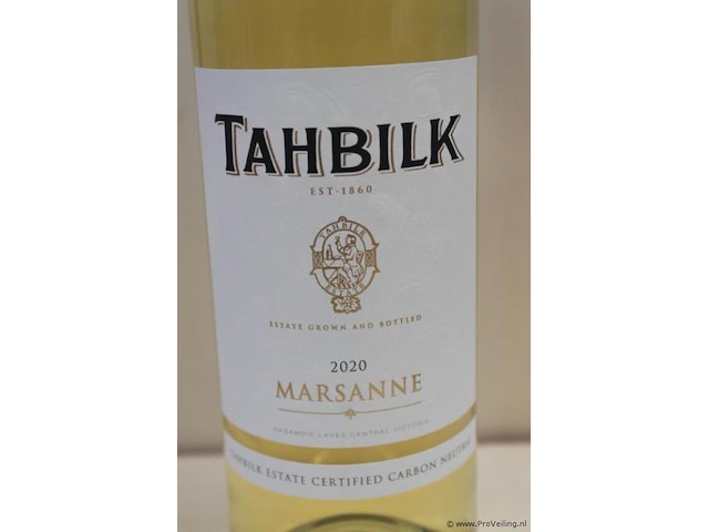 Tahbilk marsanne witte wijn - 75 cl - winkelverkoopprijs € 9.95 - afbeelding 2 van  3