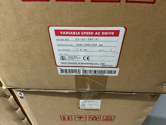 Taian frequentie regelaar 3 fase 3x400v 5.5kw n2-408 (4x) - afbeelding 4 van  4